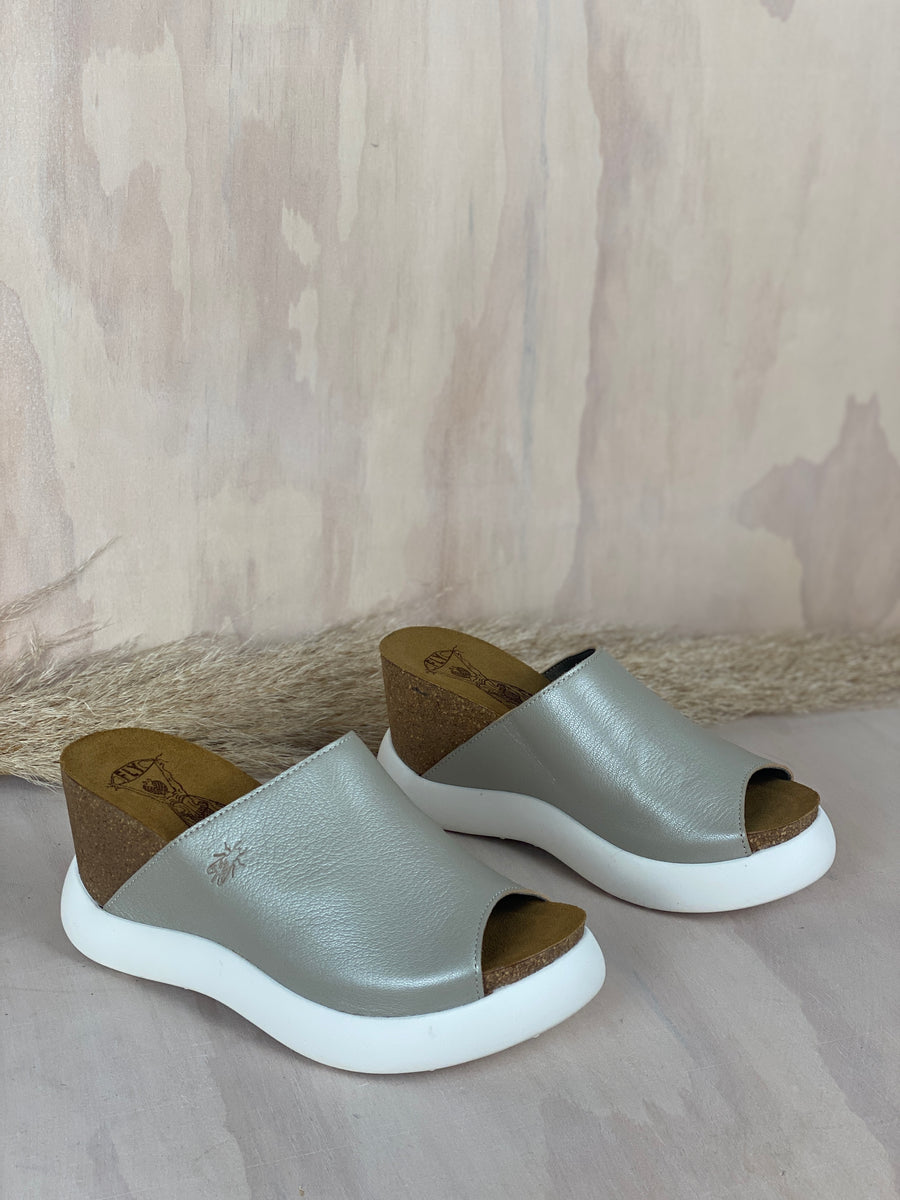 Fly London | Silver Gino Sandal / Last Pair Size 37