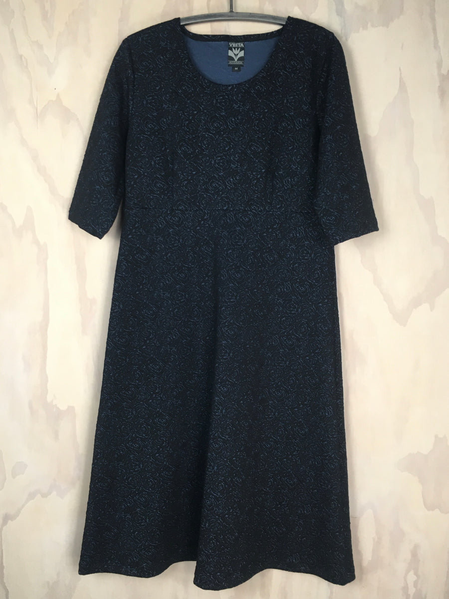 Vesta Amelie Dress  - Black Rose Knit