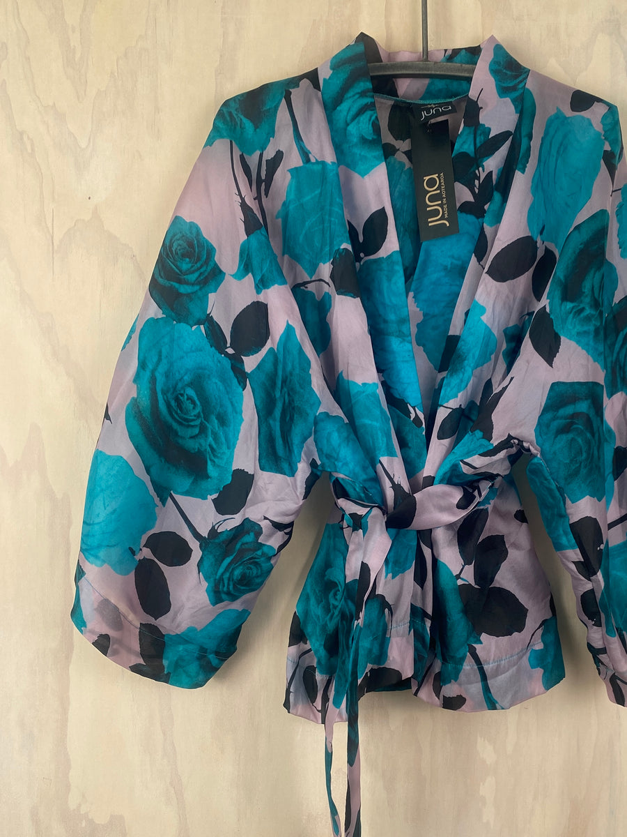 Juna Tie Kimono Jacket / Blue Rose