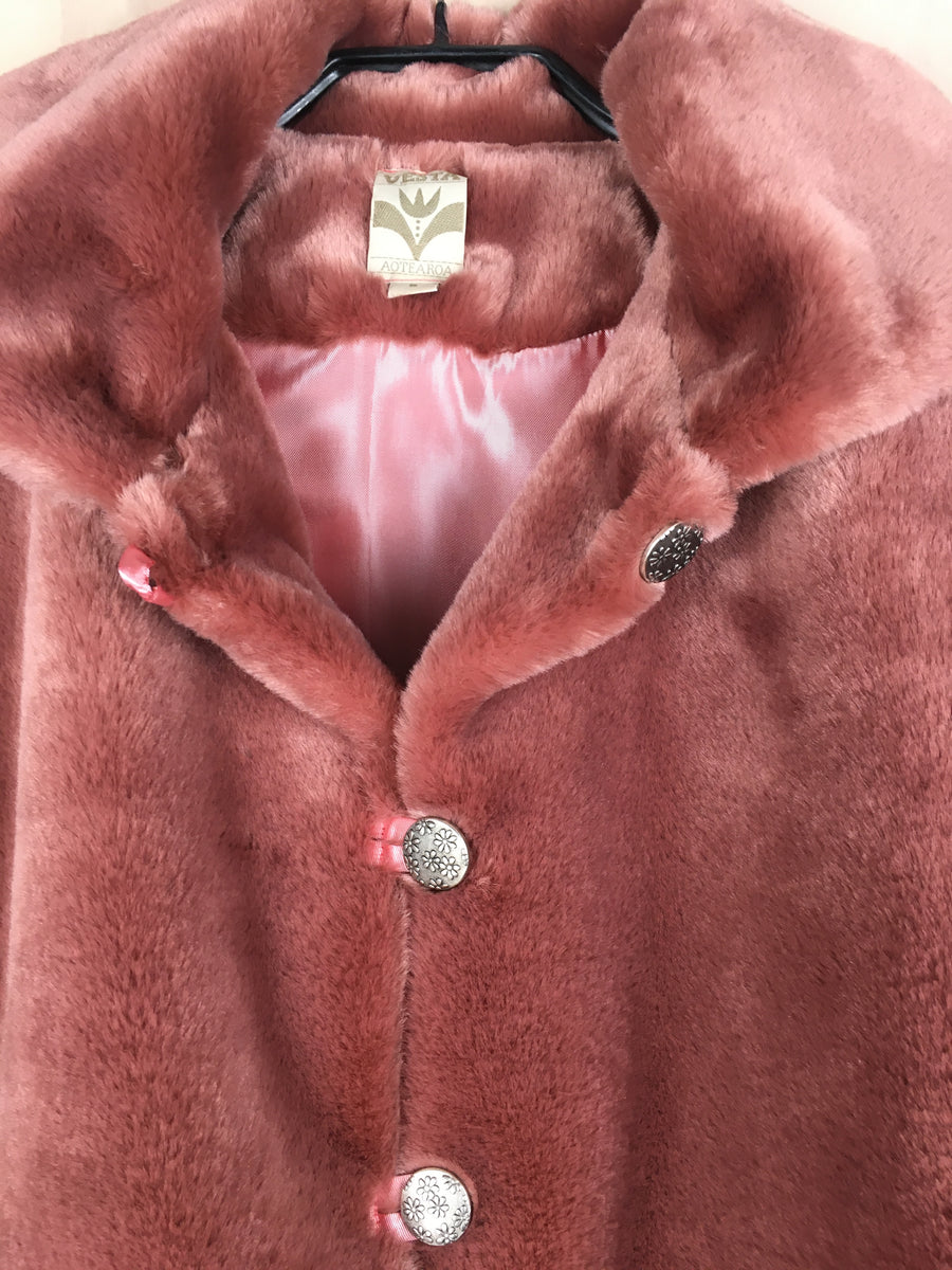 Vesta Fur Jacket - Blush Lined
