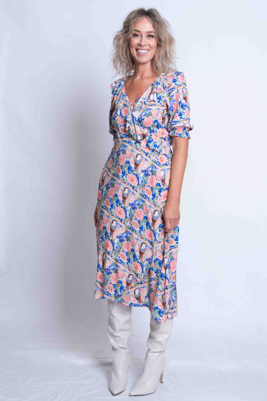 Sheryl May X Over Dress  | Blue Bird