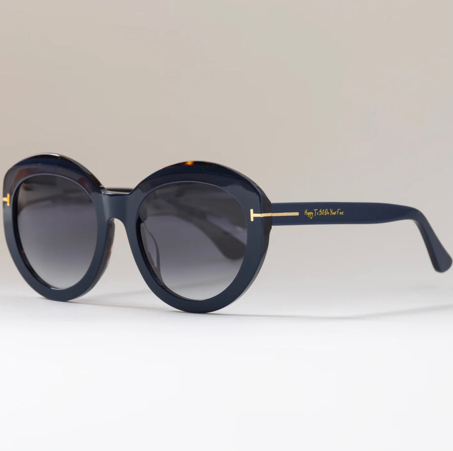 Happy To Sit On Your Face Sunglasses - Vanilla Ink