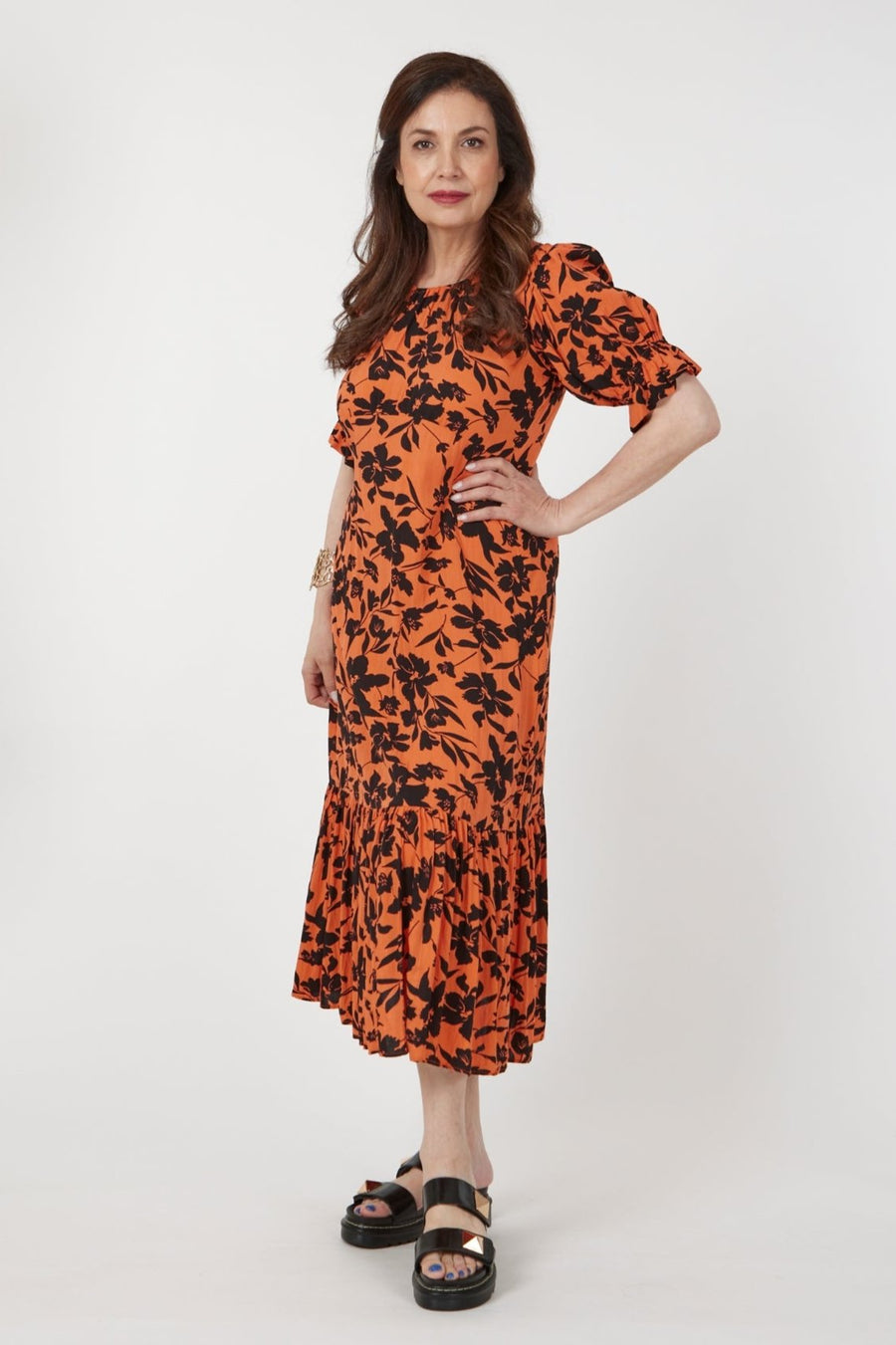 Juna Joni Dress | Tangerine