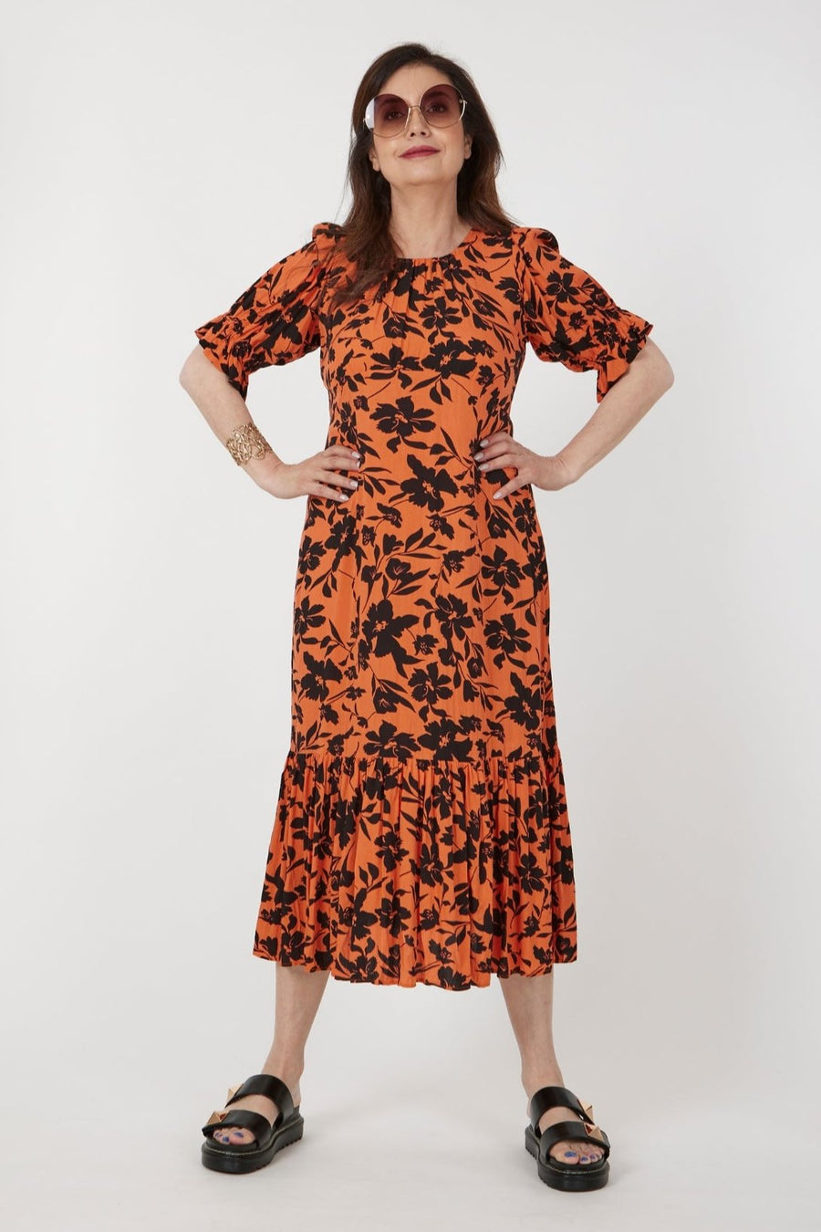 Juna Joni Dress | Tangerine