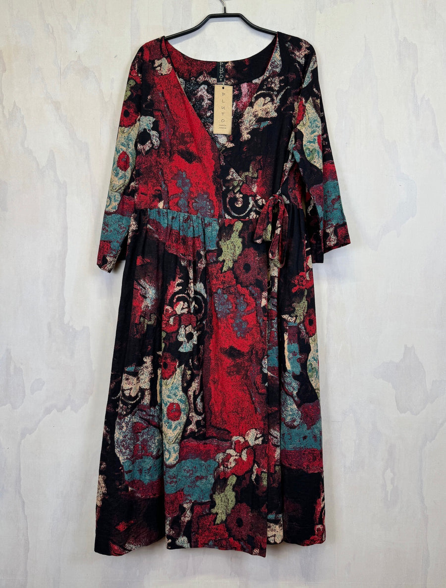 Pluto Wrap Dress - Flowerpot