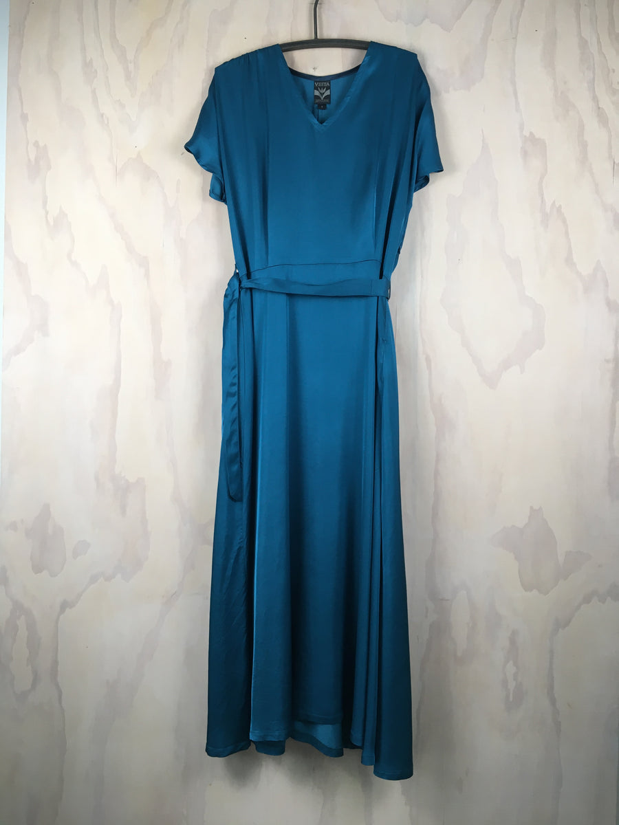 Vesta V Greta Dress - Turquoise