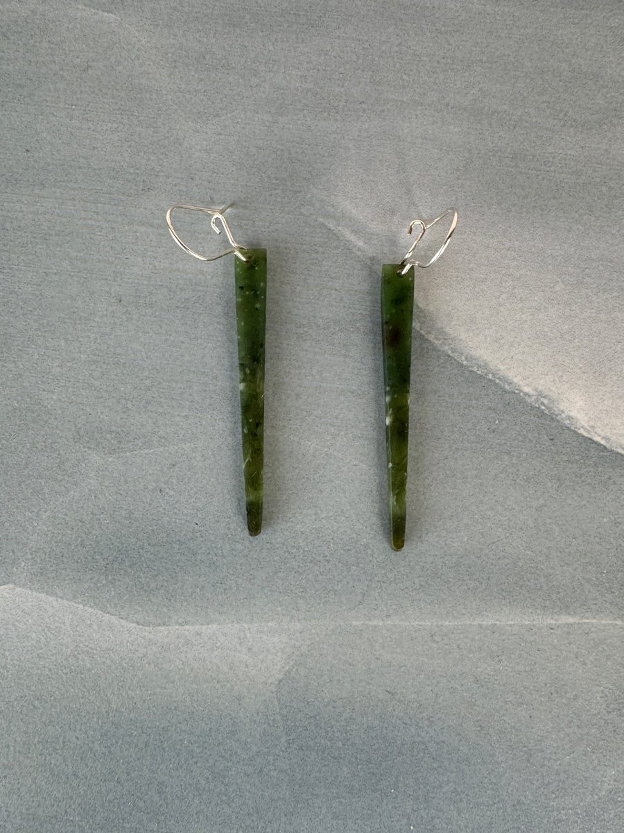 Pounamu  Earrings  | Whitu
