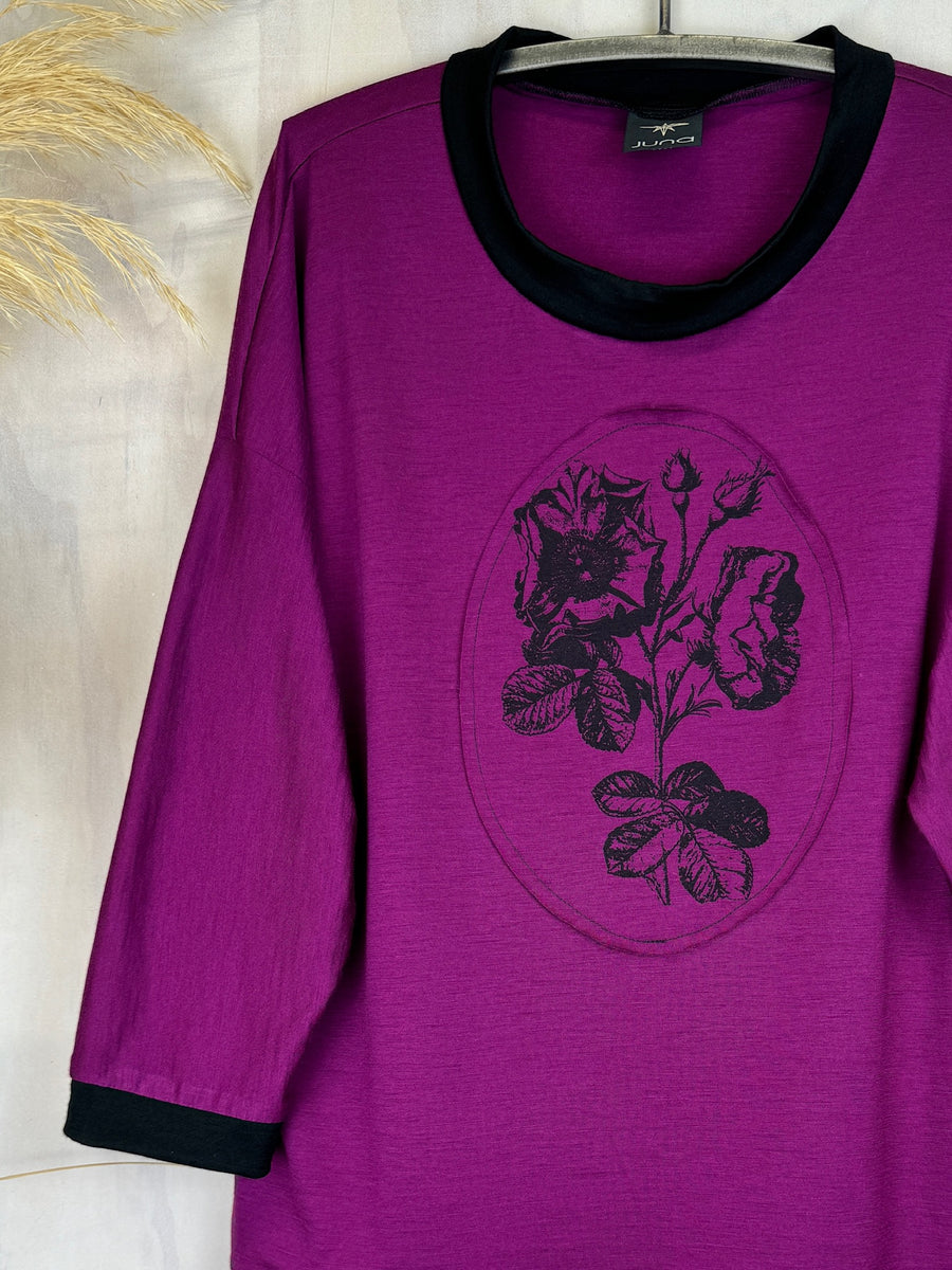 Juna Merino Cameo Jumper / Fucsia Rose