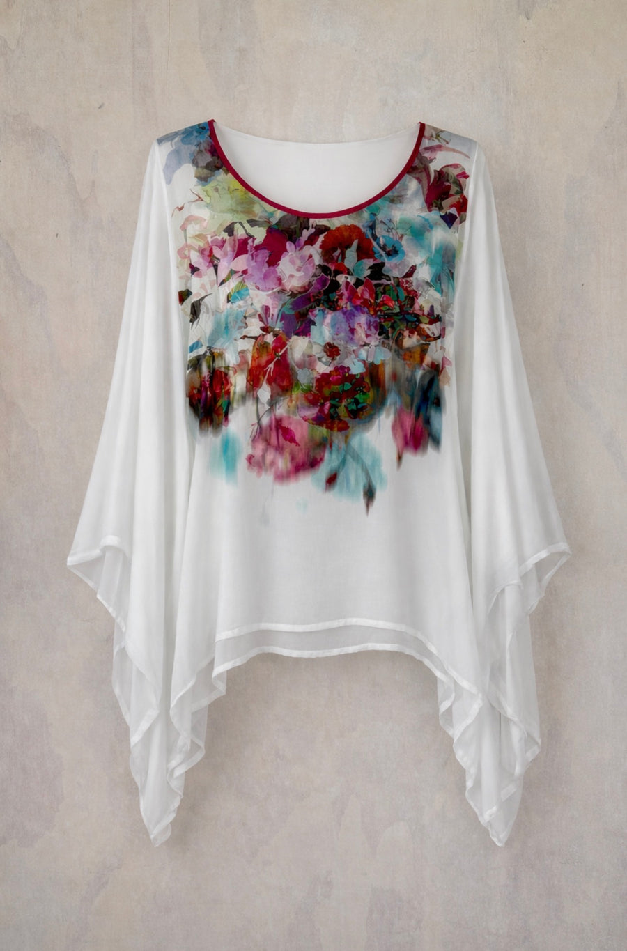 Attruby Moa Juna Silk T | Ruby Fillagree – Moa Grey Lynn