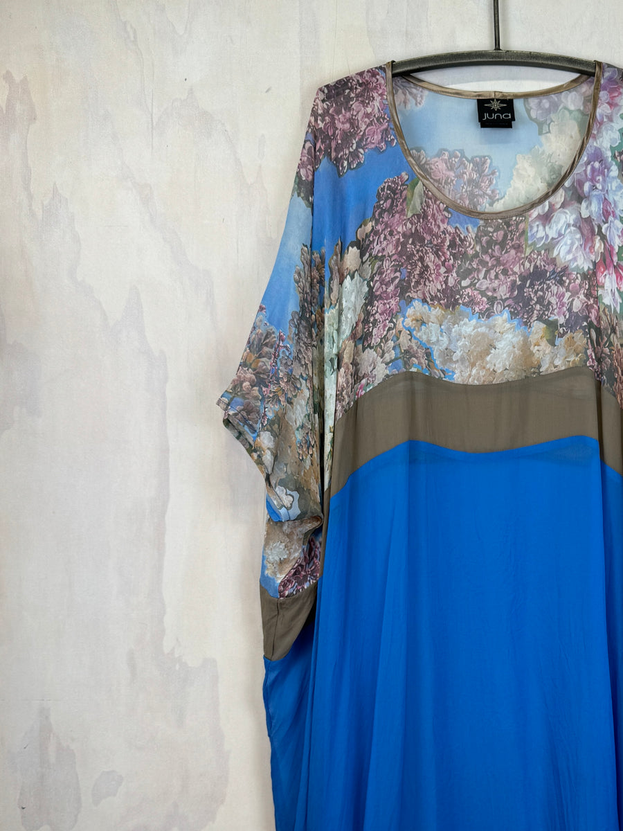 Juna T Dress | Cobalt Hydrangea