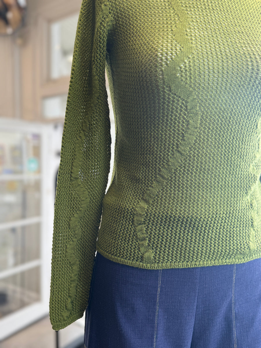 Slow Mesh Top | Algae Green