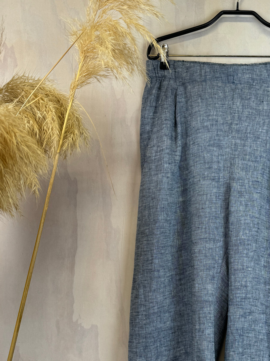 Juna Origami Trousers | Chambray
