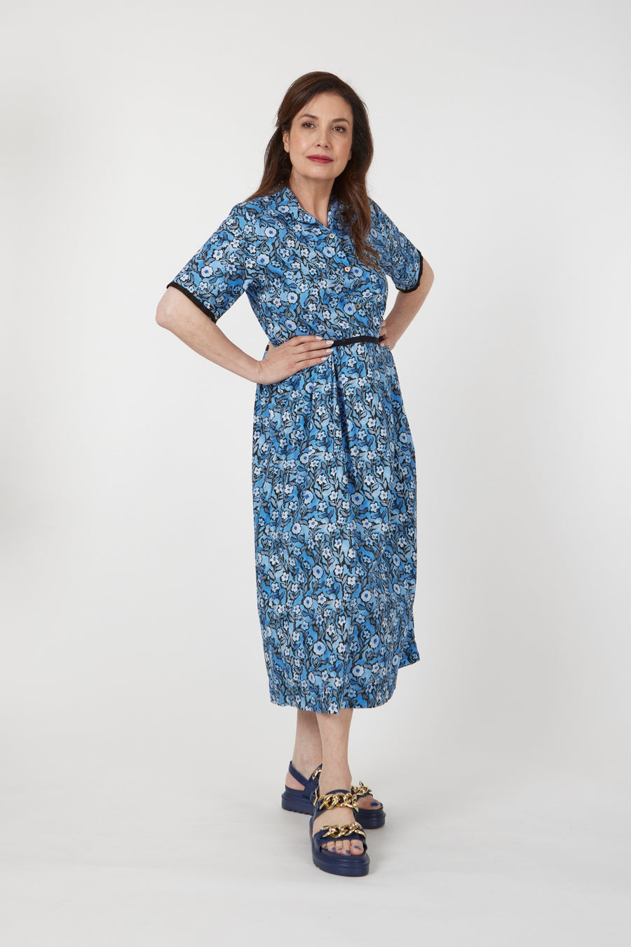 Juna Blue Daisy Shirt Dress