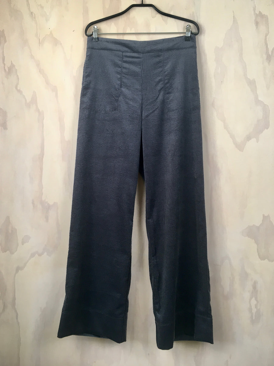 Vesta Corduroy Pant- Charcoal Lucky Last size lge