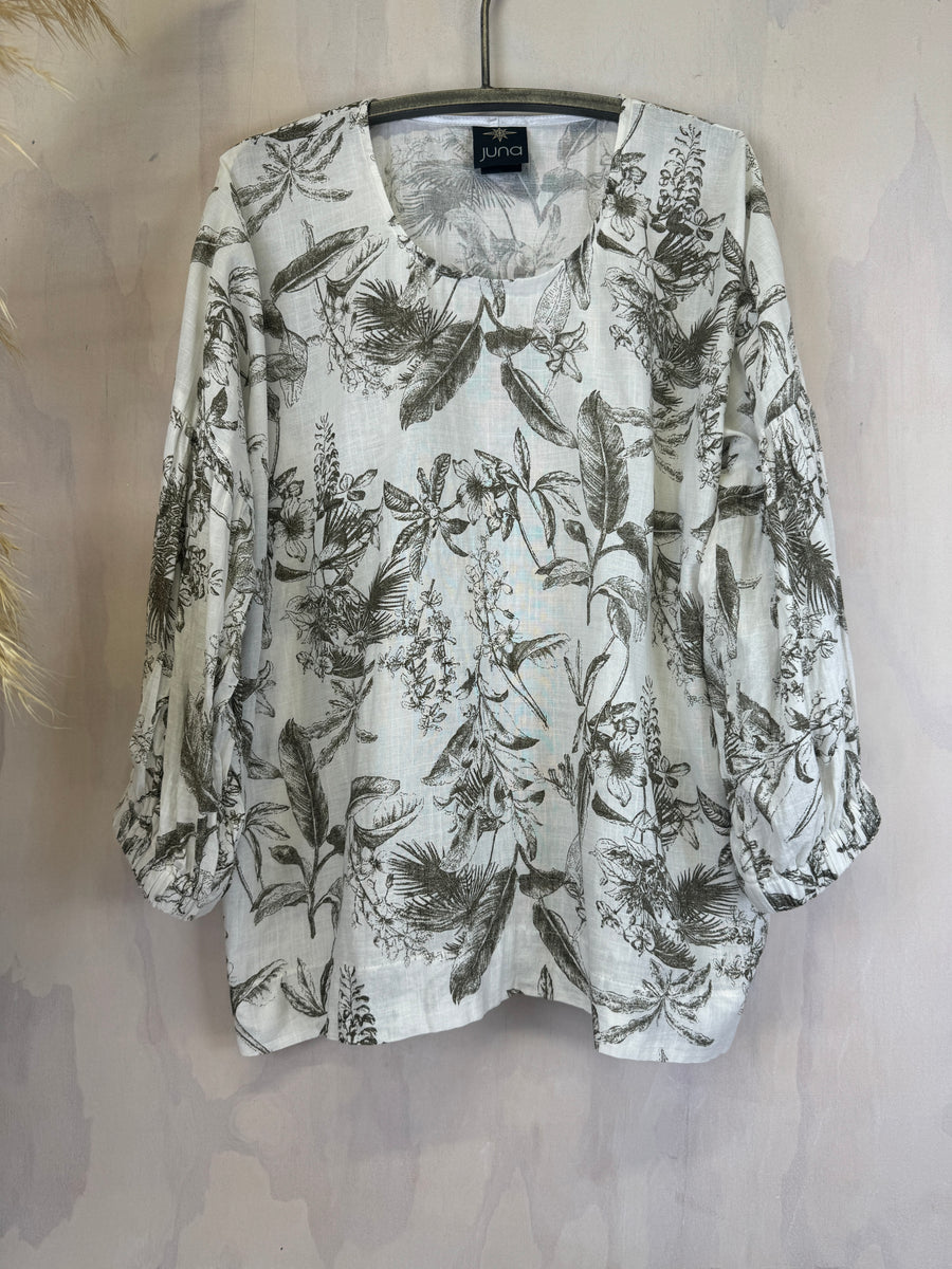 Juna Demelza Top |  Ivory Toile