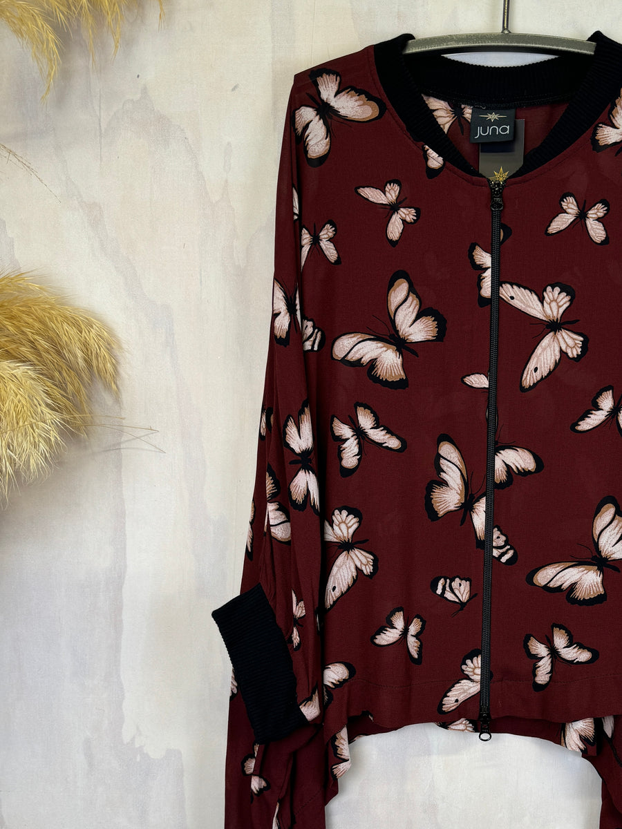Juna Drape Bomber | Butterfly