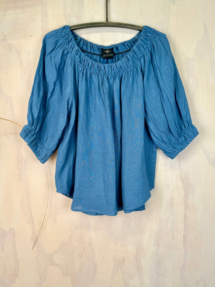 Juna Fiesta Top | Wedgwood Linen