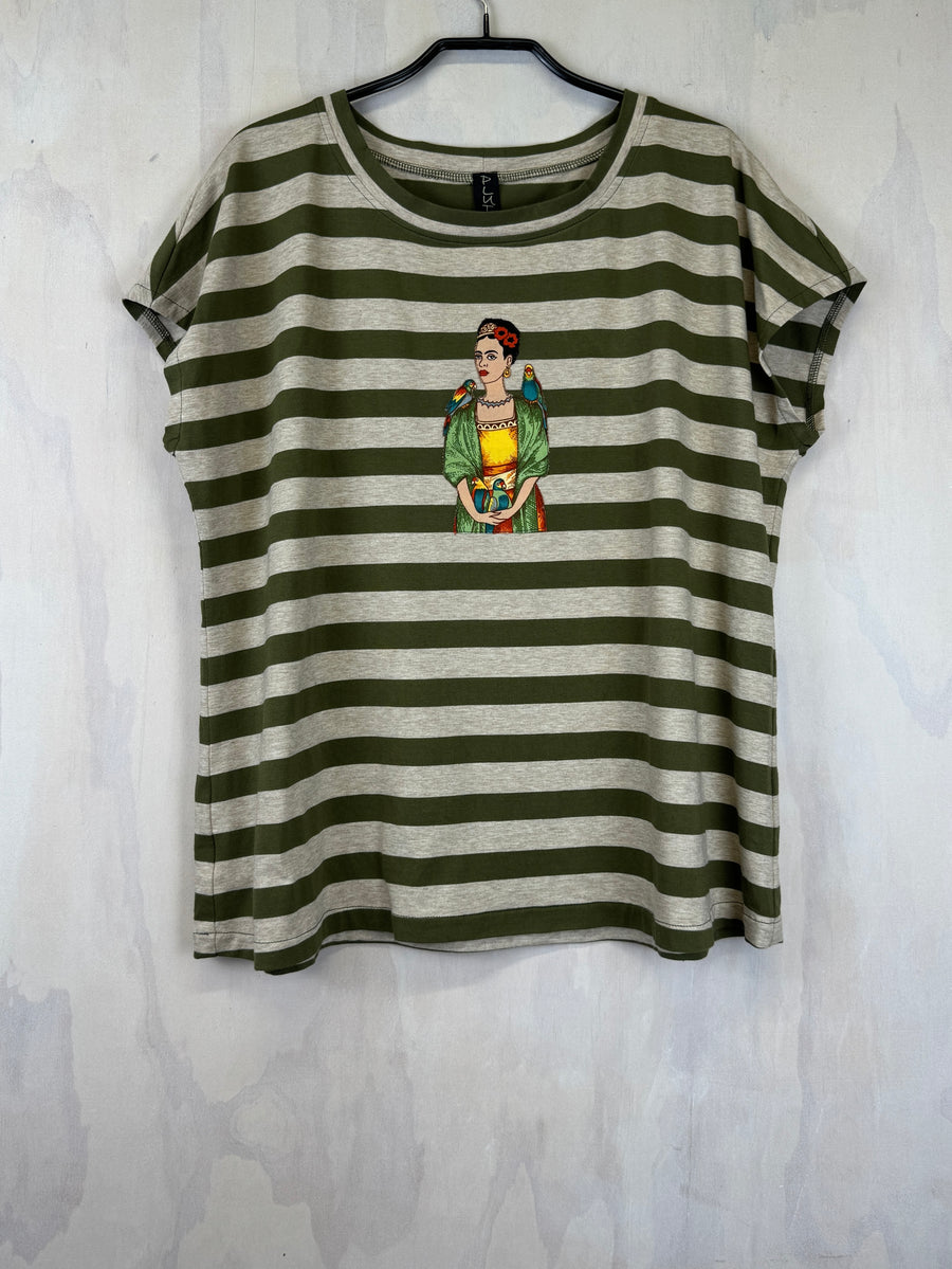 Pluto Alice T | Olive Stripe Frida