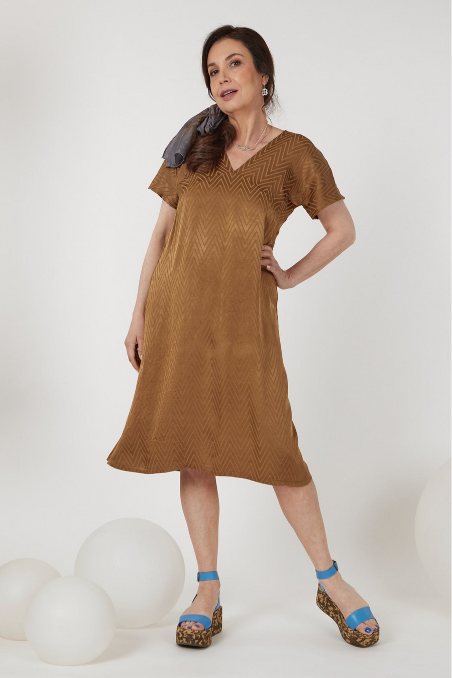 Vesta Virginia Dress - Gold