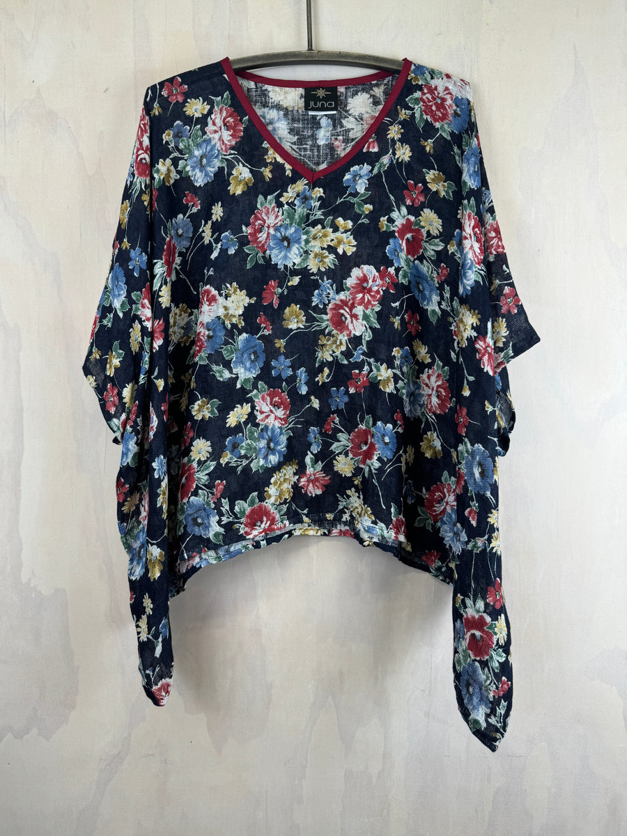 Juna Linen T | Ink Flora