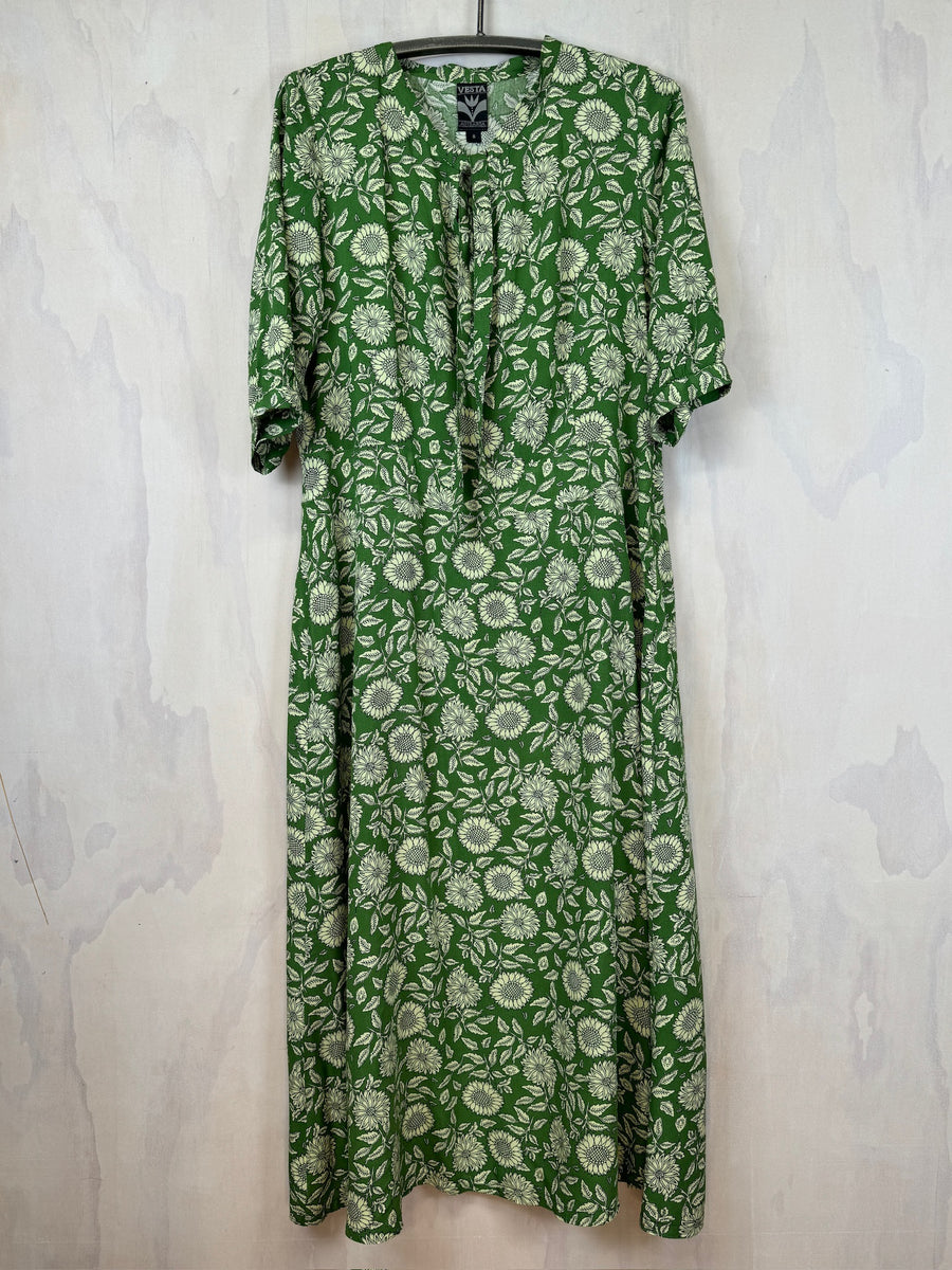Vesta V Tie Dress - Sunflower