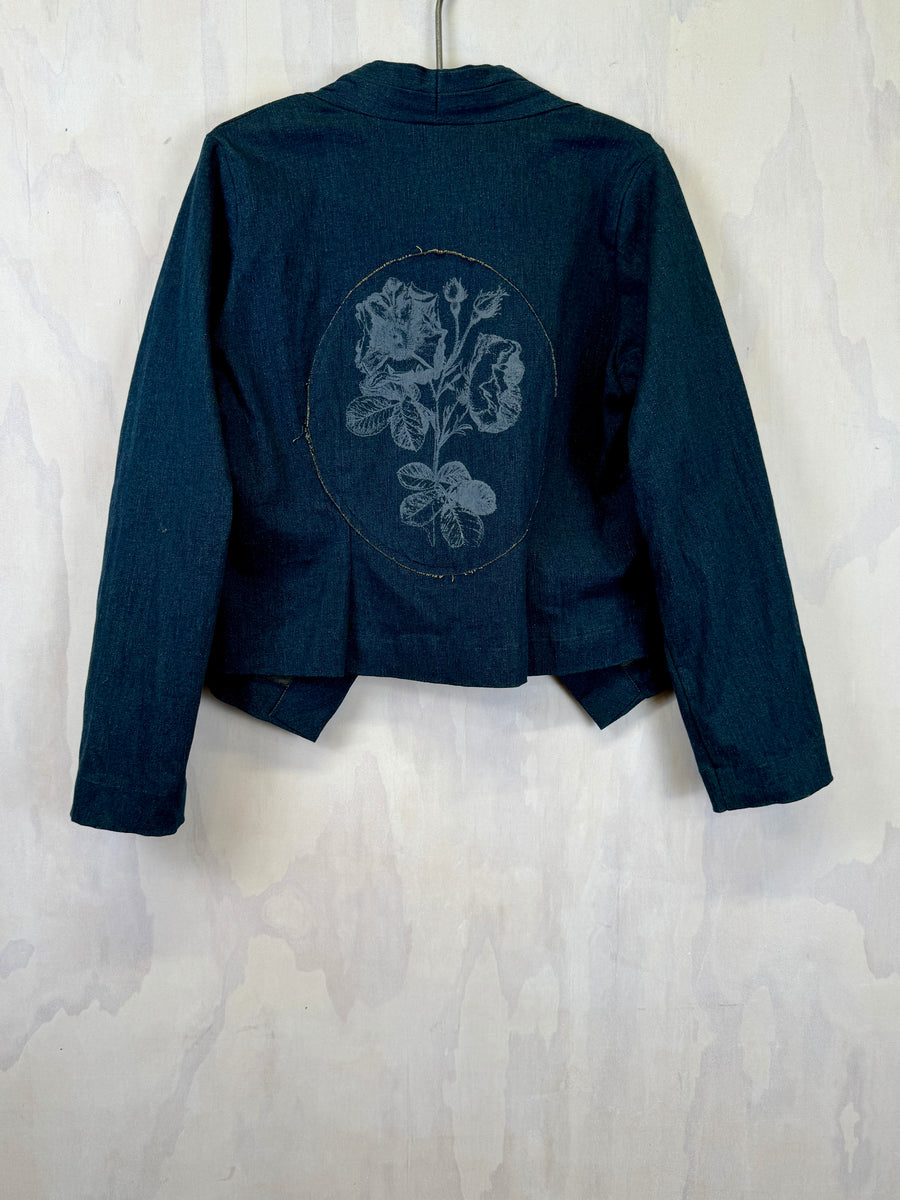 Juna Waistcoat Jacket - Denim Rose