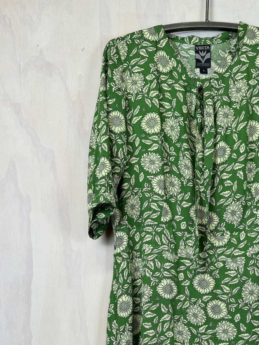 Vesta V Tie Dress - Sunflower