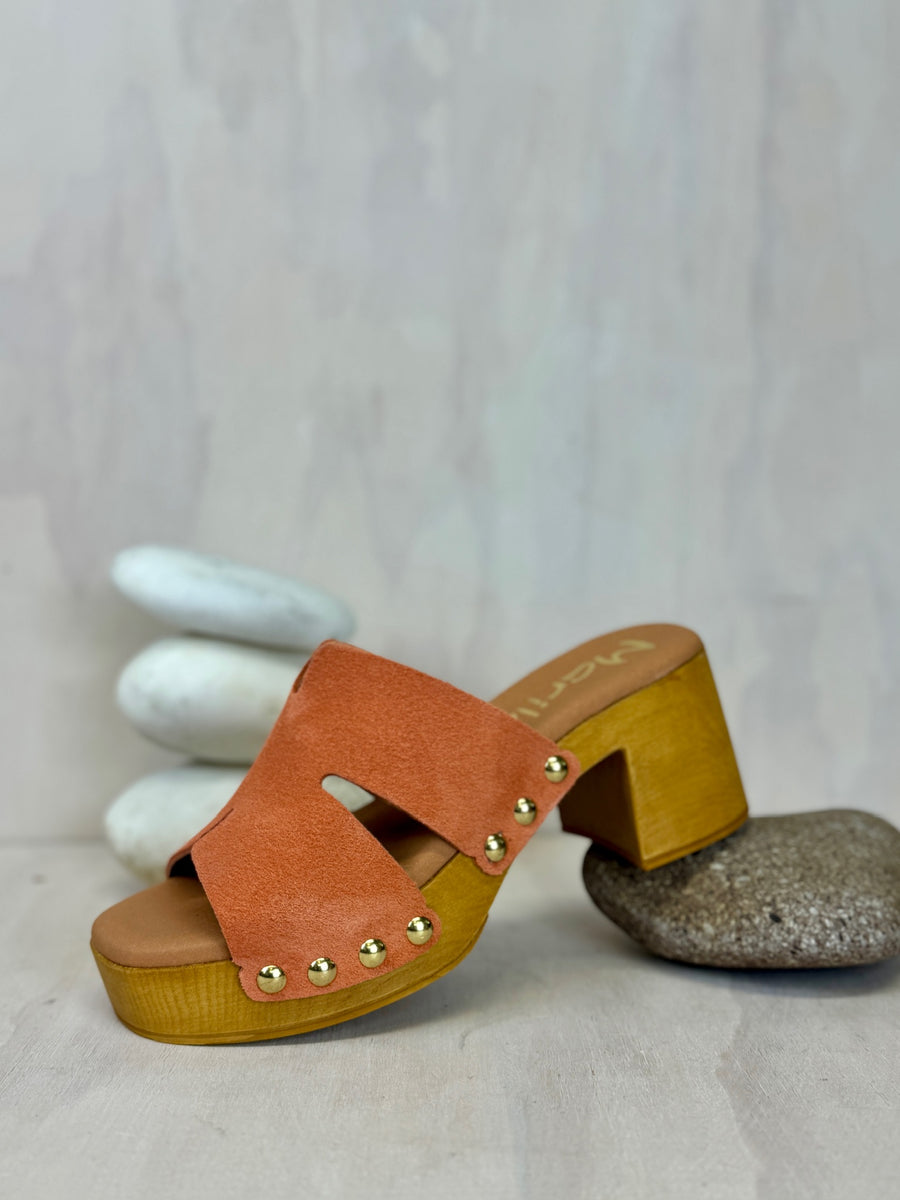 Marila | Chicago Coral Suede Clog