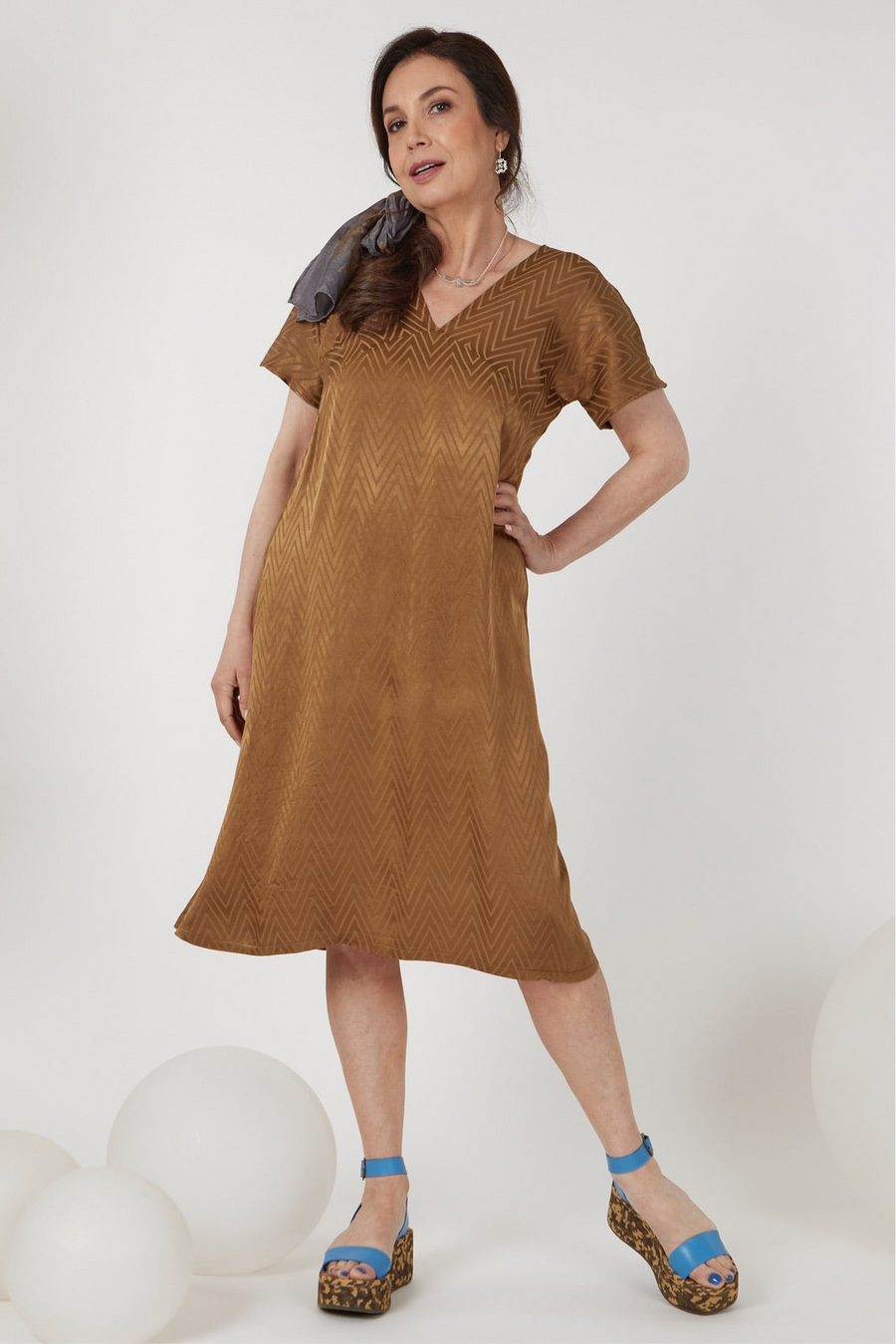 Vesta Virginia Dress - Gold