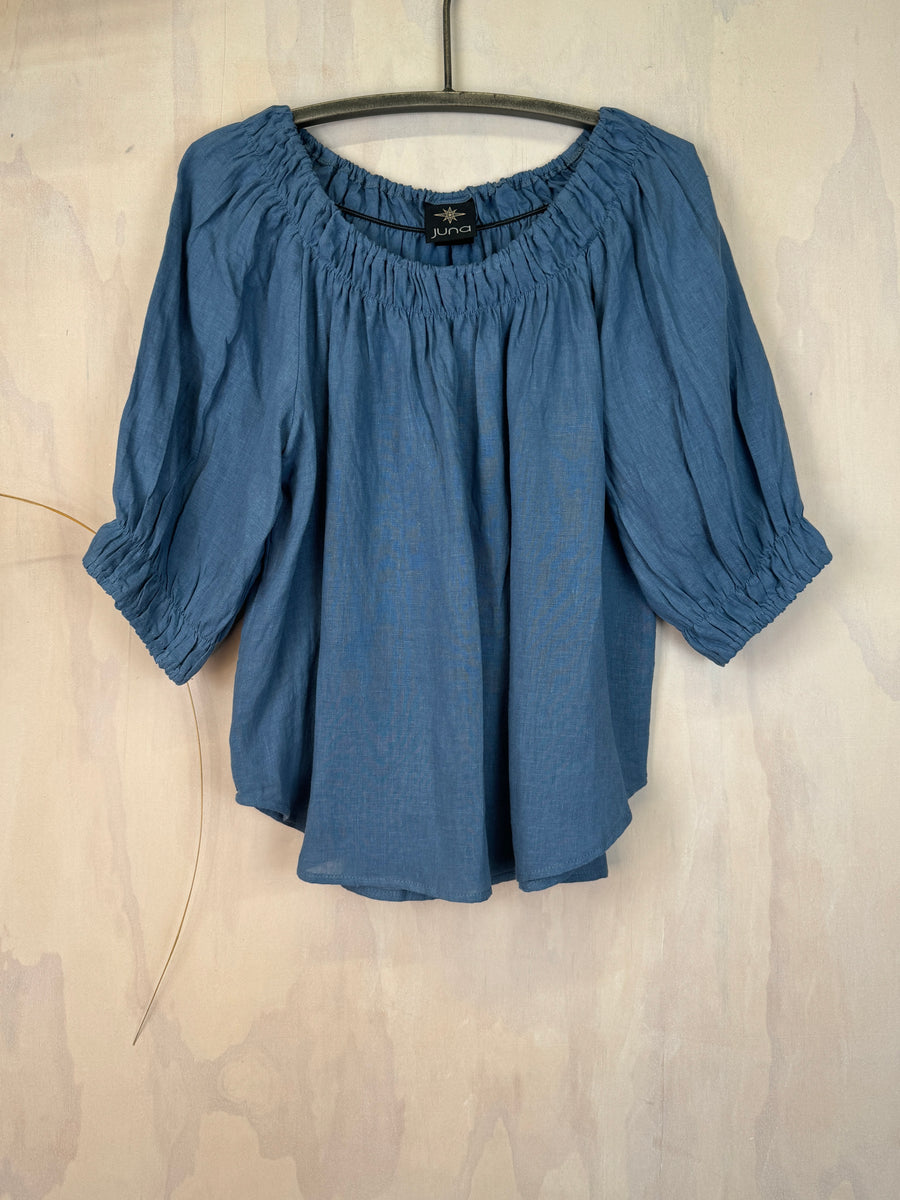 Juna Fiesta Top | Wedgwood Linen