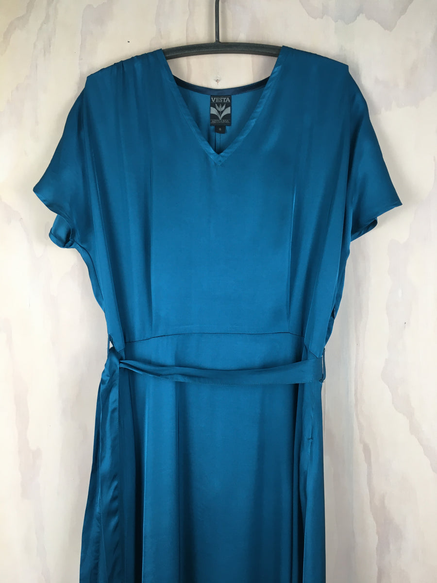 Vesta V Greta Dress - Turquoise