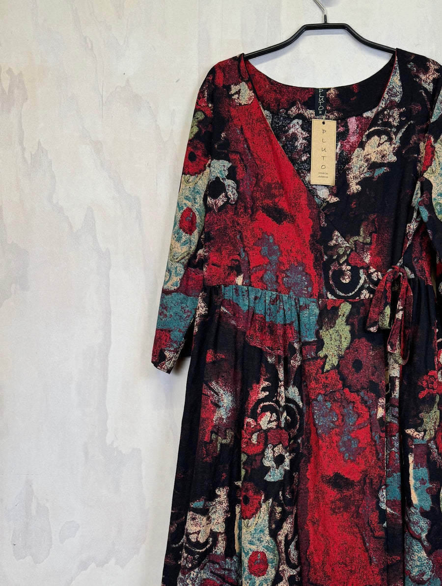 Pluto Wrap Dress - Flowerpot