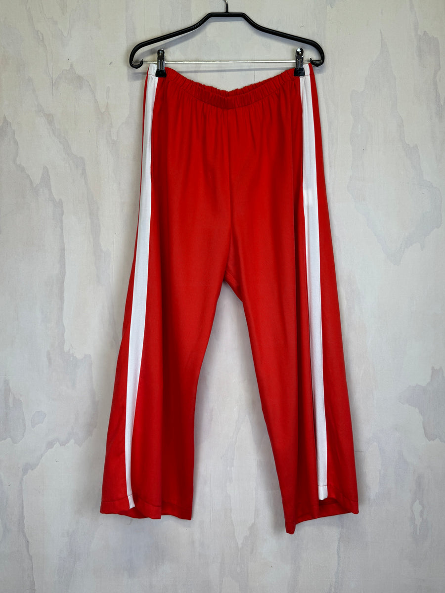 Sheryl May Culottes| Red with Racing Stripe