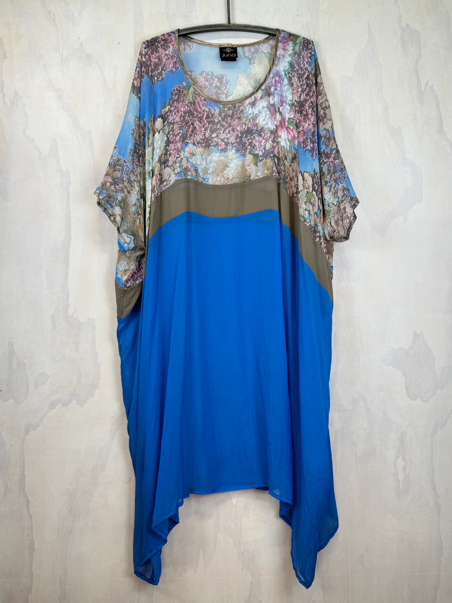 Juna T Dress | Cobalt Hydrangea