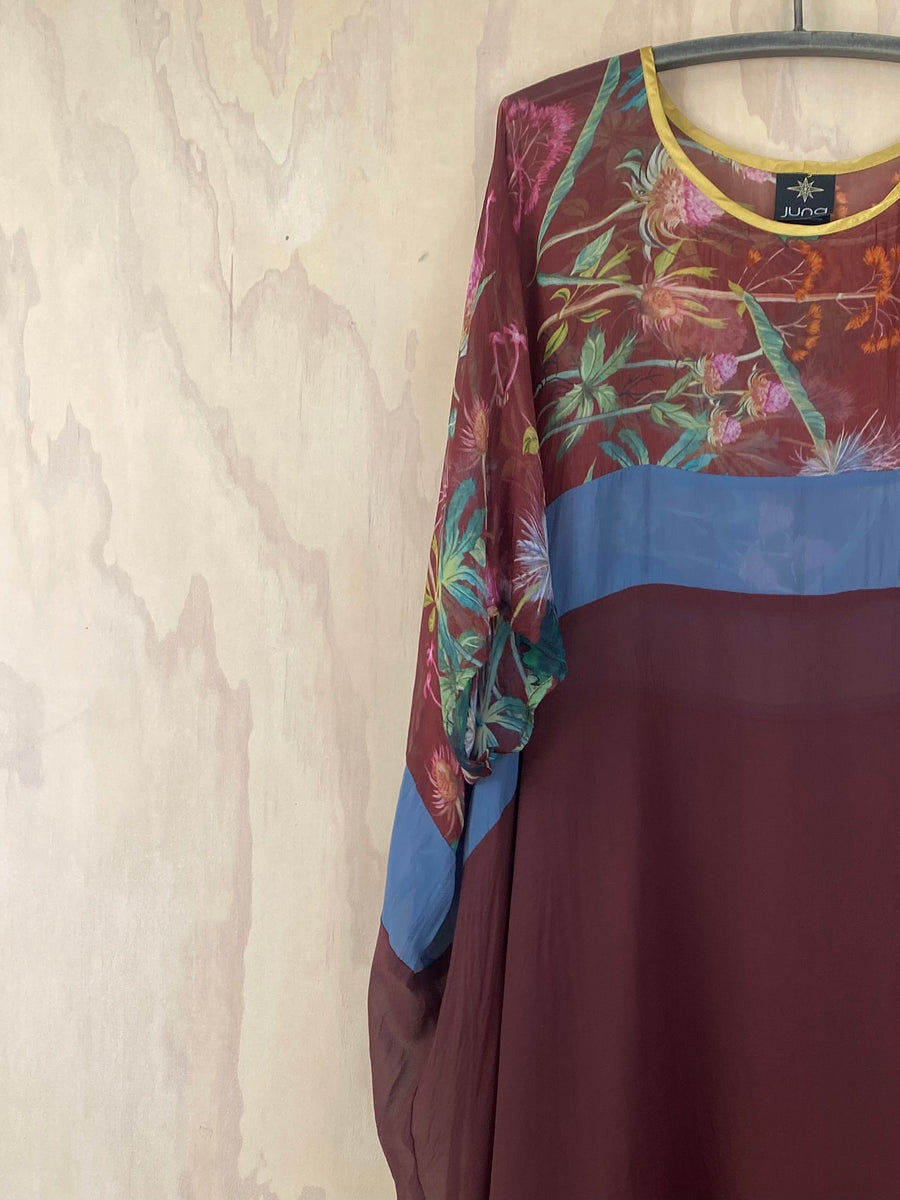 Juna Silk T Dress / Clover