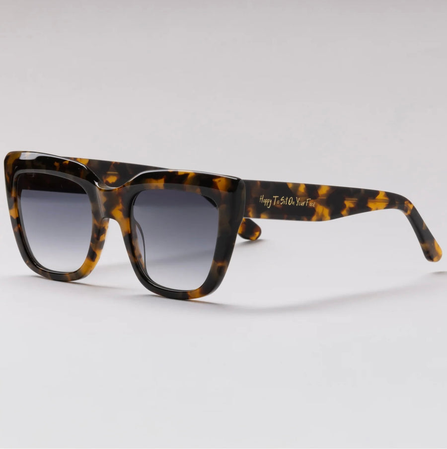Happy to sit on your face Sunglasses | Twin Peaks | Tortoiseshell