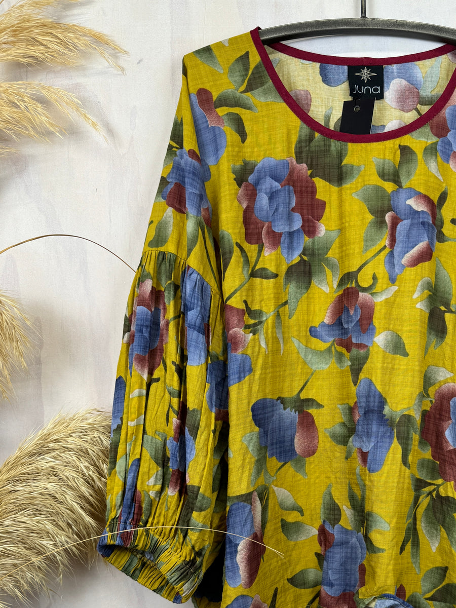 Juna Demelza Top | Gold Flower