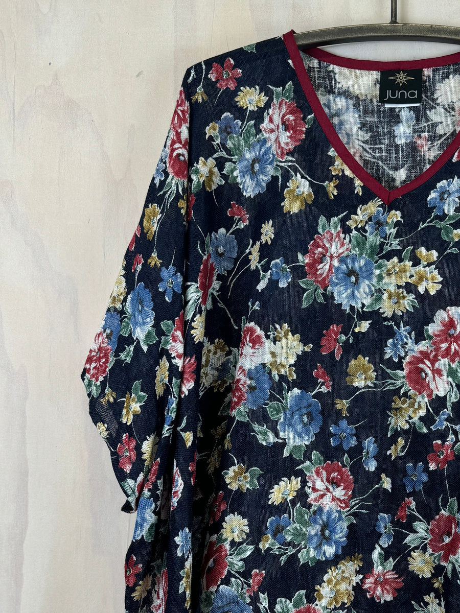 Juna Linen T | Ink Flora