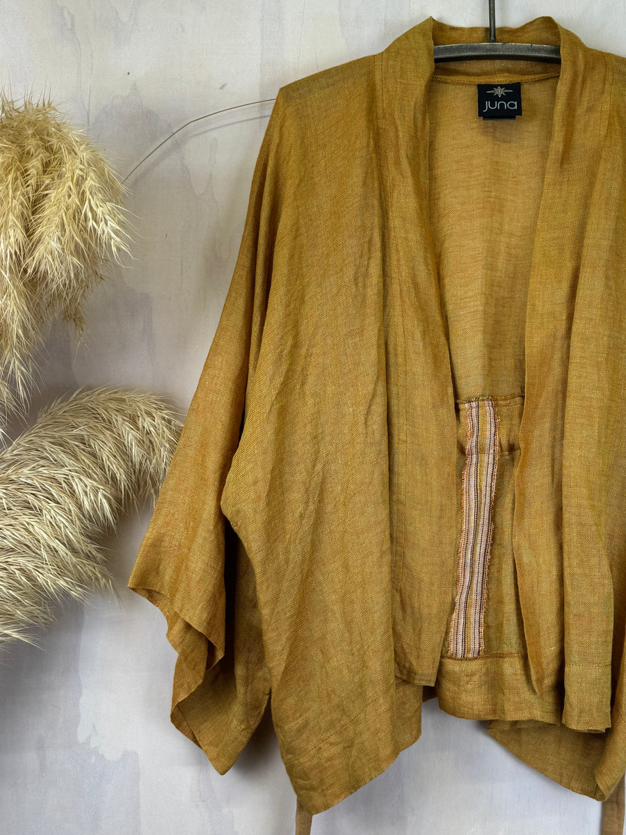 Juna Tie Kimono Jacket | Ginger Linen