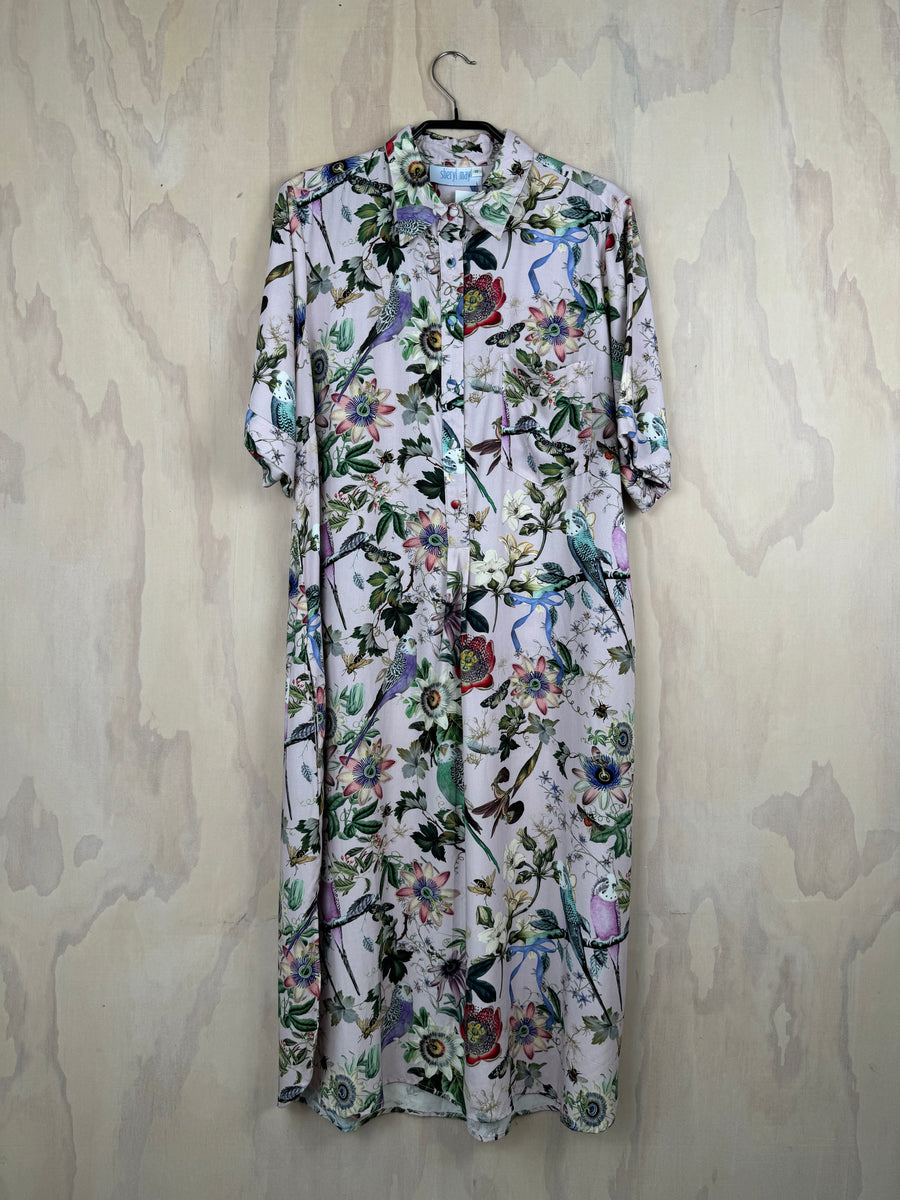 Sheryl May Budgie Shirt Dress