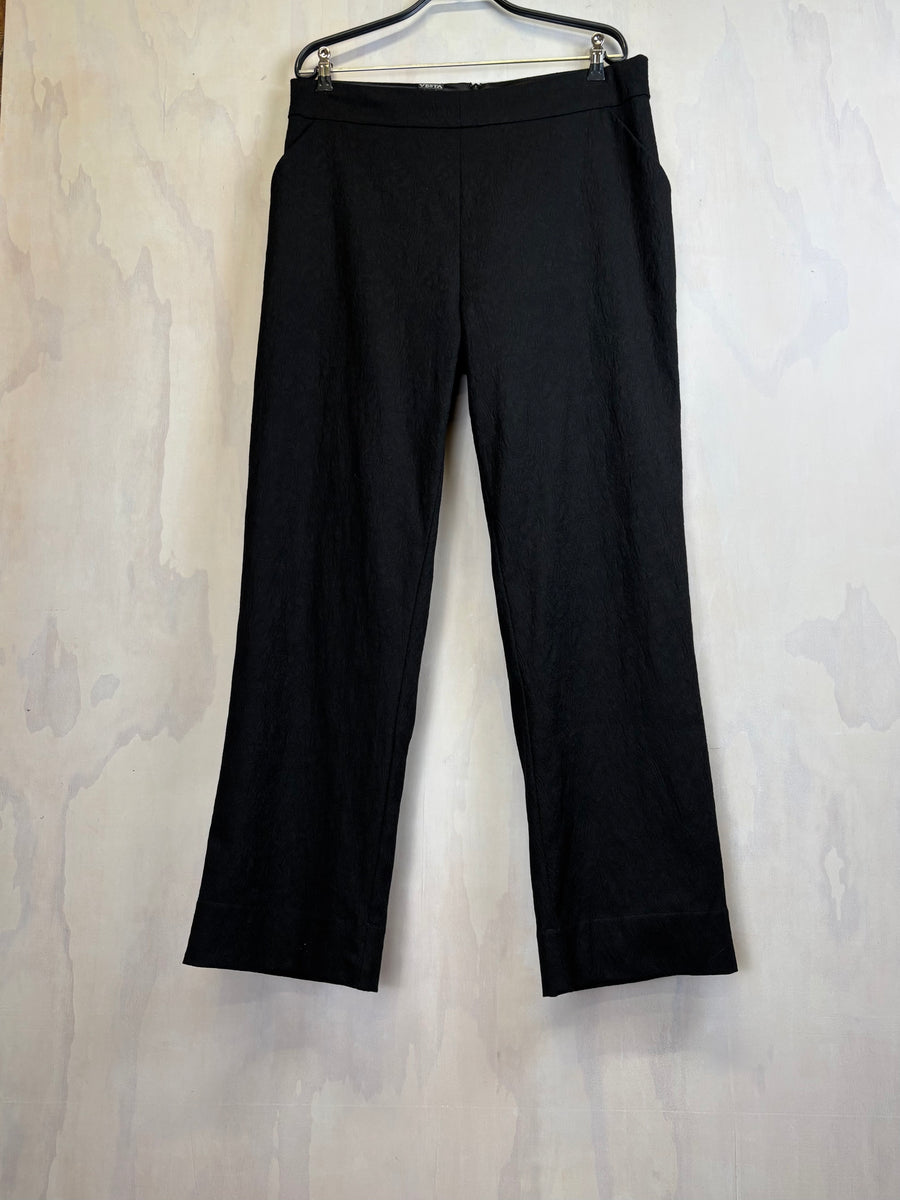 Vesta Cigar Pants - Black Brocade