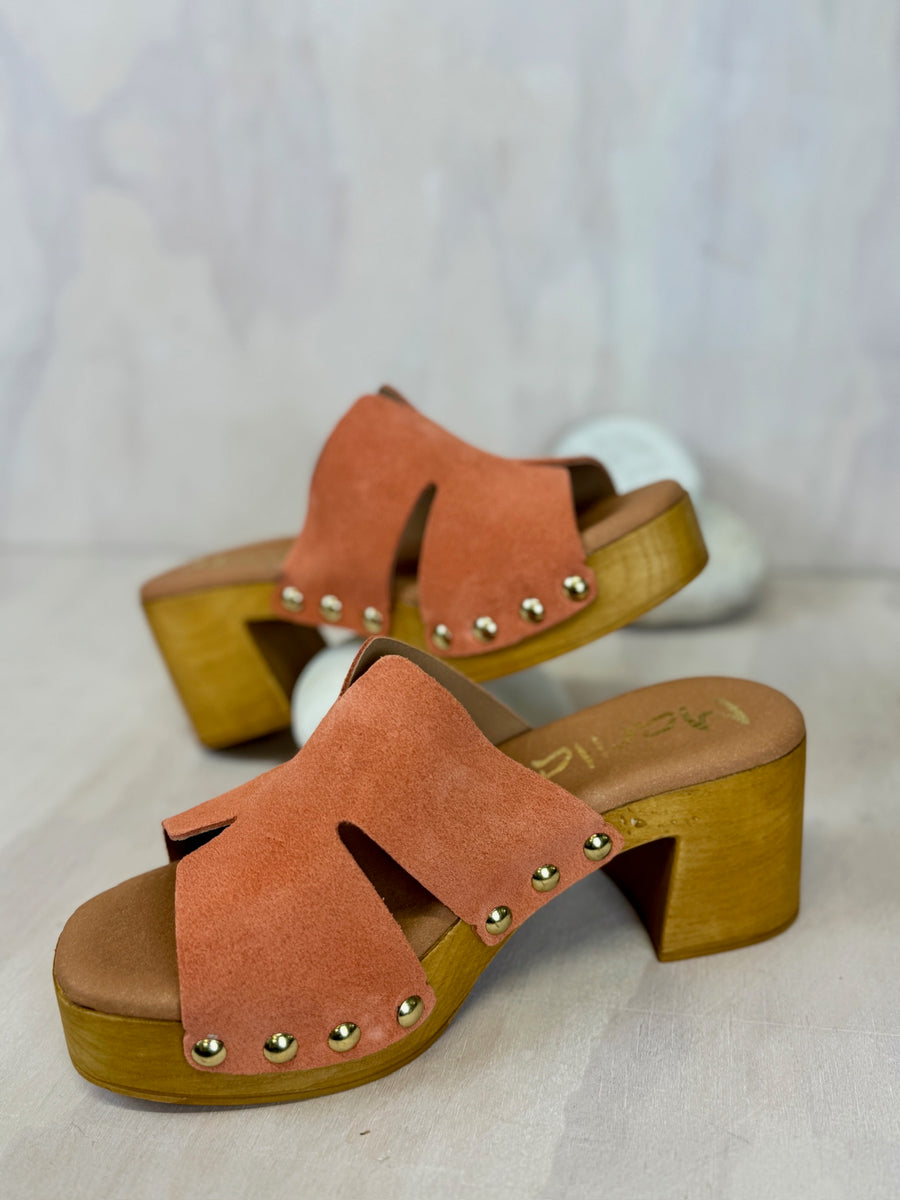 Marila | Chicago Coral Suede Clog