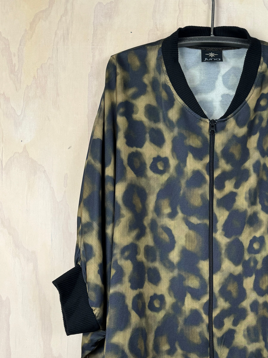 Drape Bomber | Feline Satin