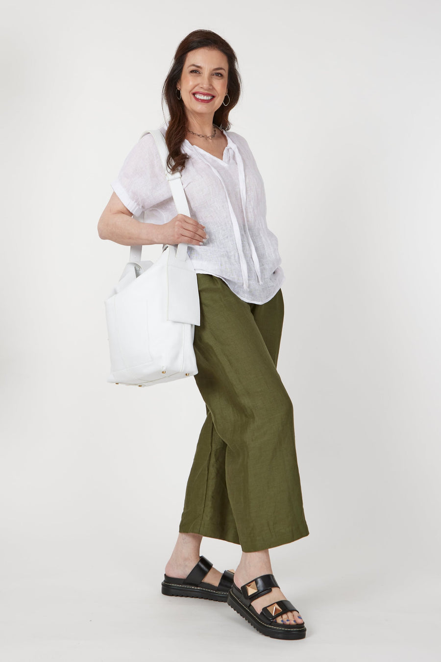 Juna Tie Top | Linen Gauze