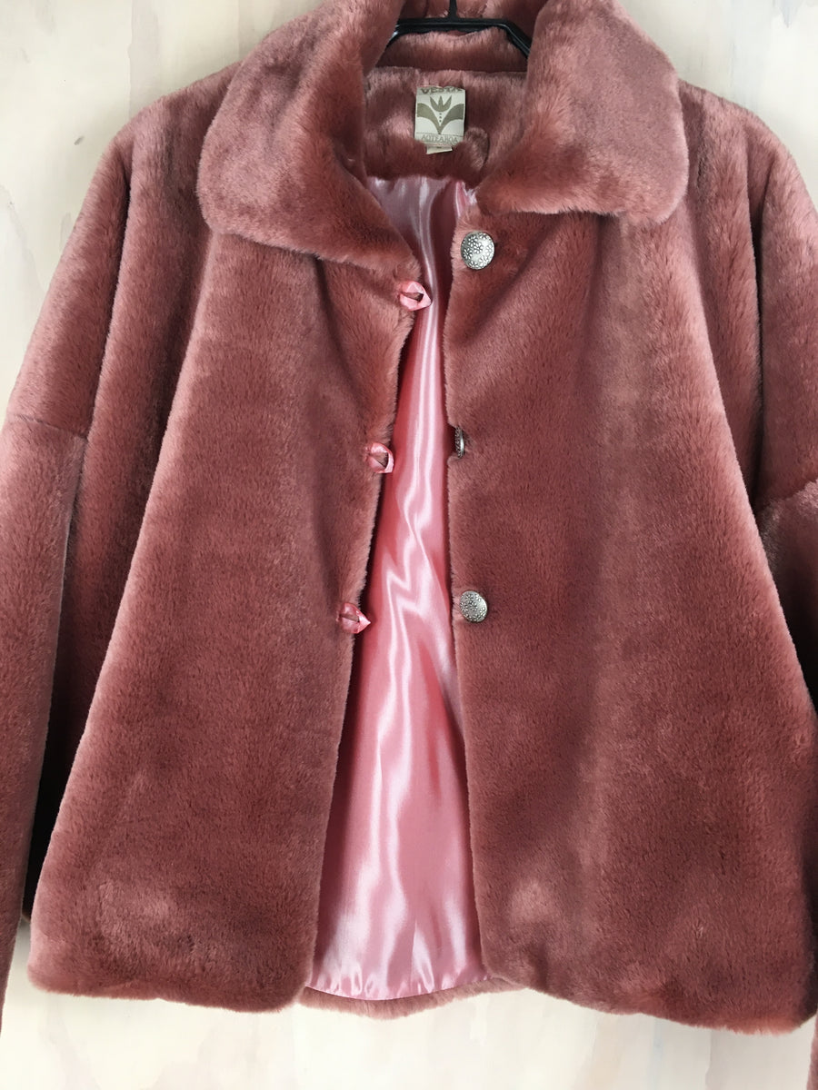 Vesta Fur Jacket - Blush Lined