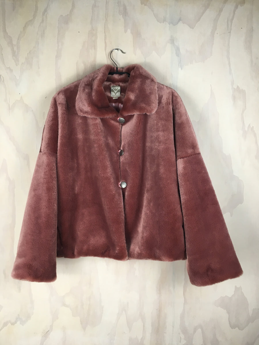 Vesta Fur Jacket - Blush Lined