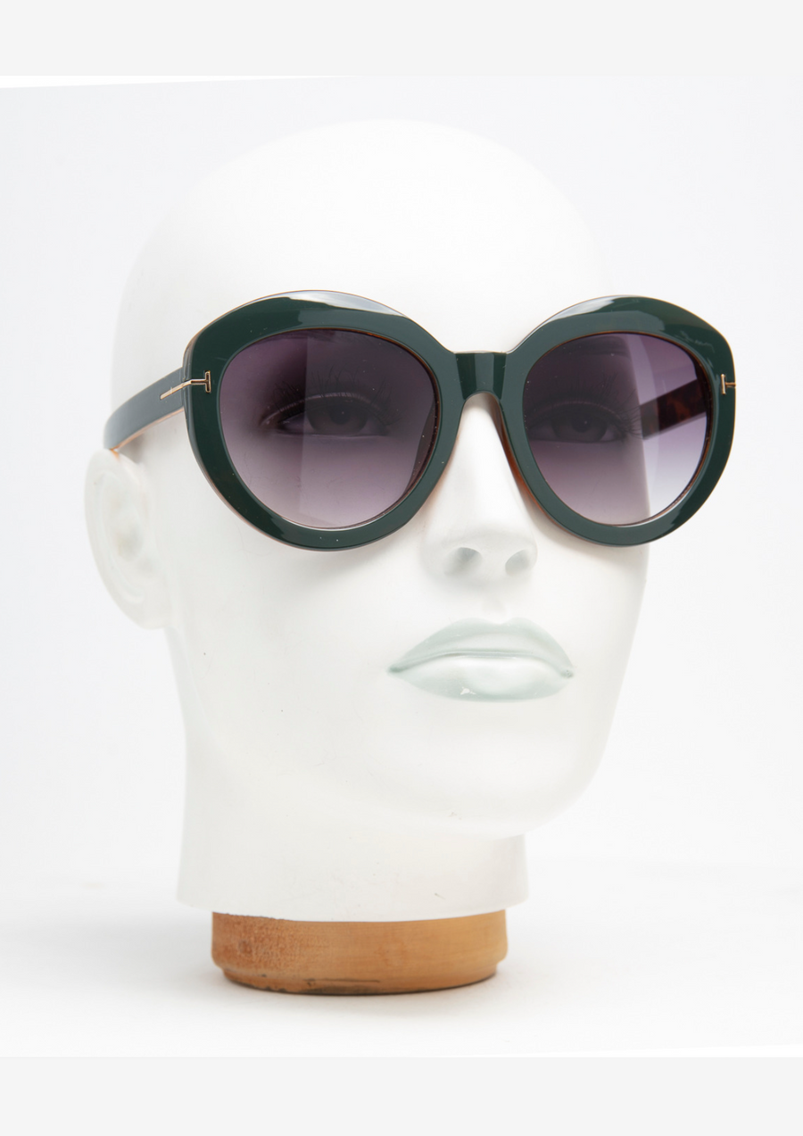 Happy To Sit On Your Face Sunglasses - Vanilla Moss