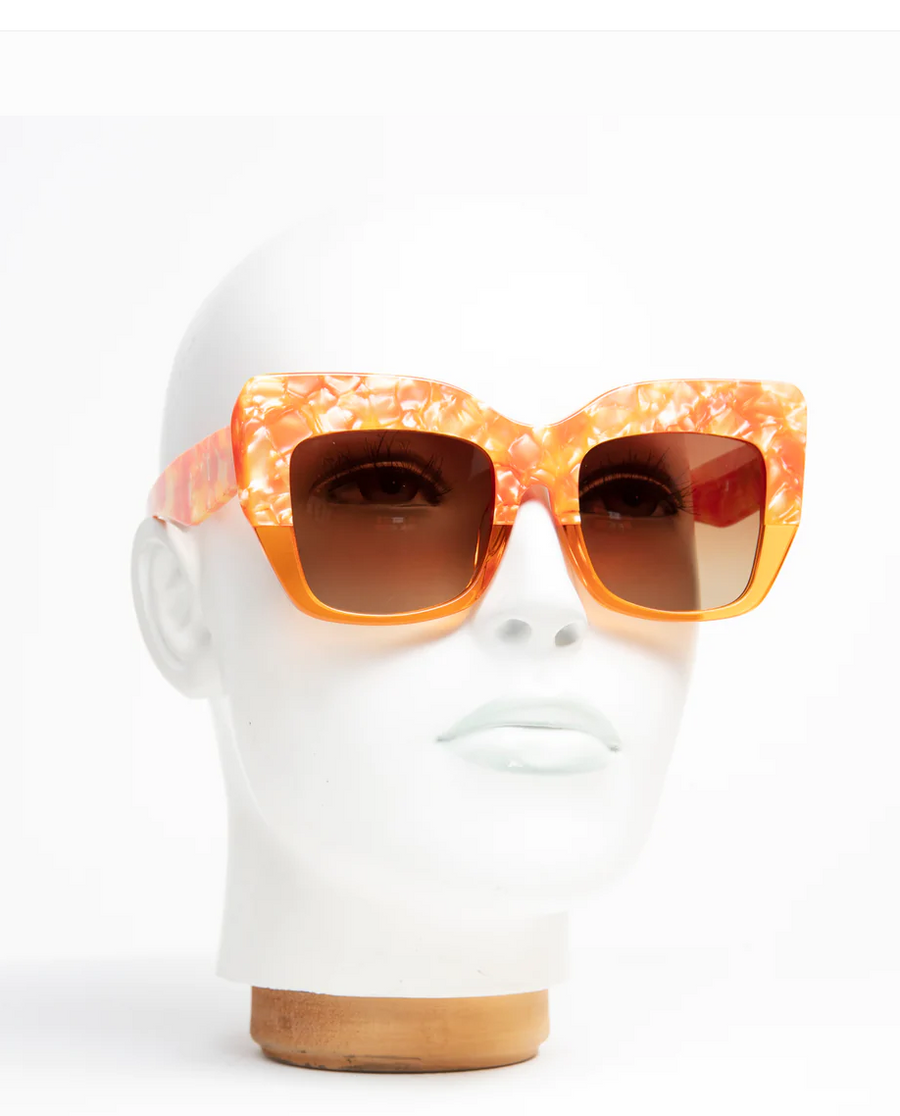 Happy to sit on your face Sunglasses - I Love Lucy/Orange