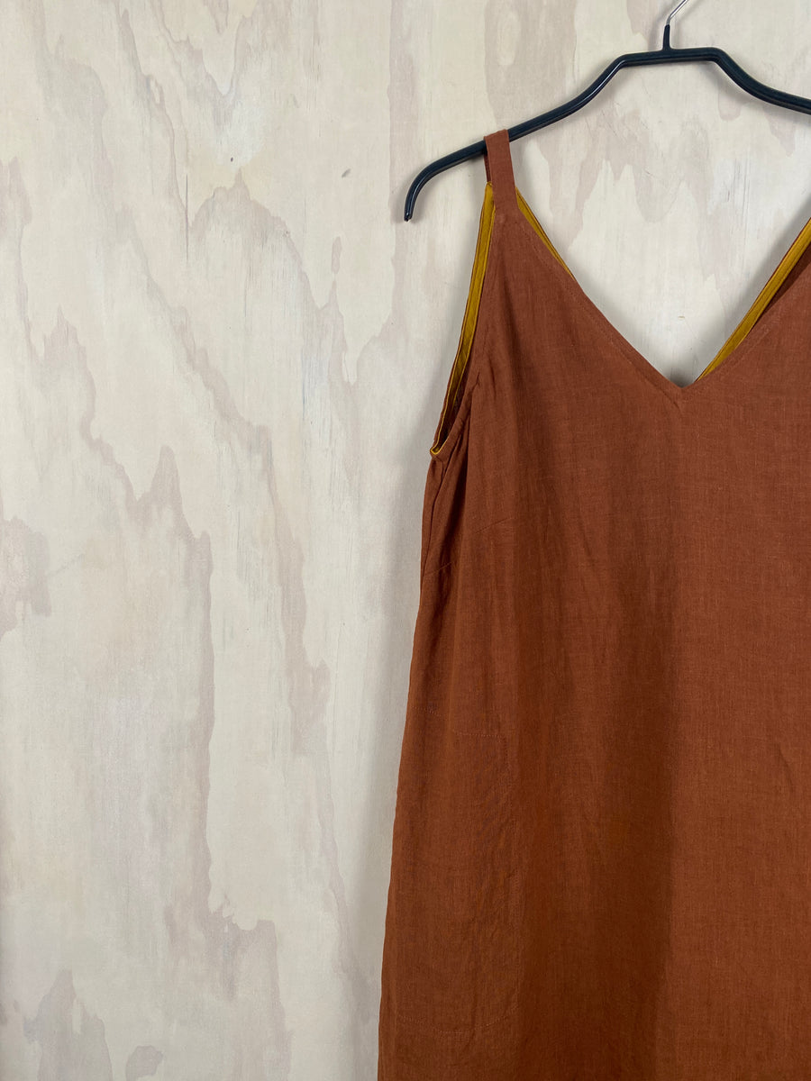 Juna Pocket Pinni Dress - Terracotta