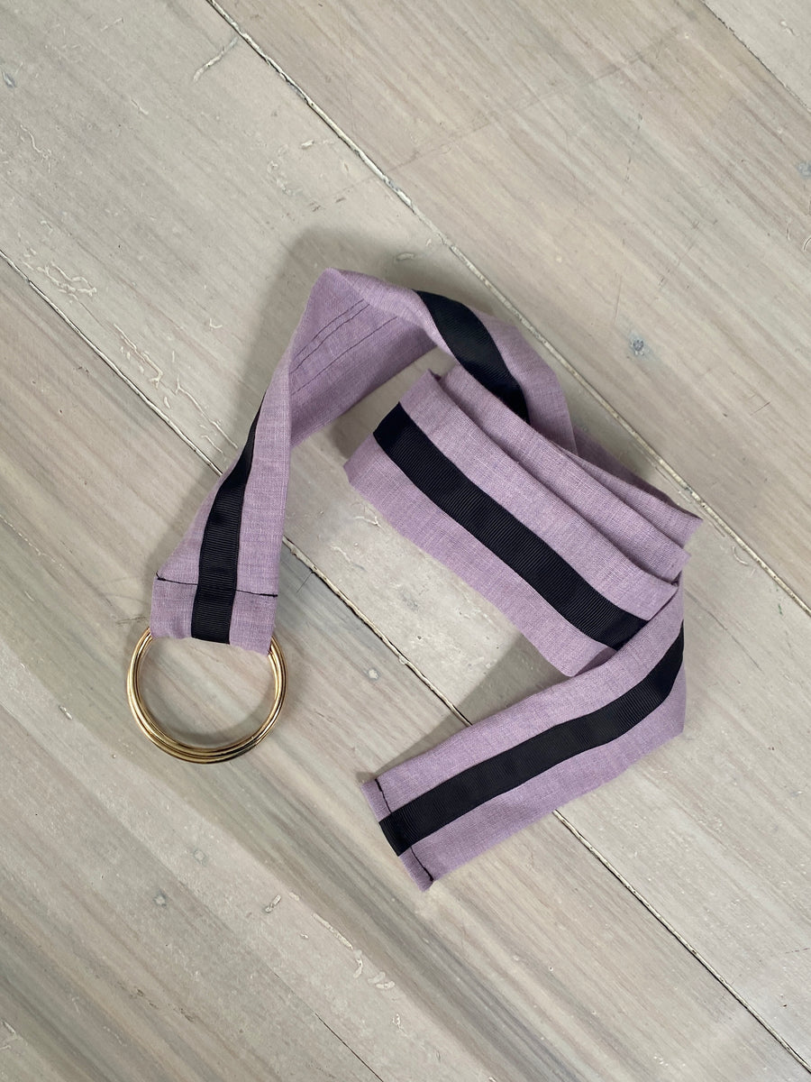 Juna Linen Ring Belt - Lilac